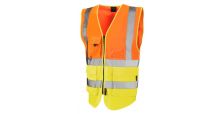 Lynton ISO 20471 Cl 2 Superior Waistcoat HV Orange/HV Yellow